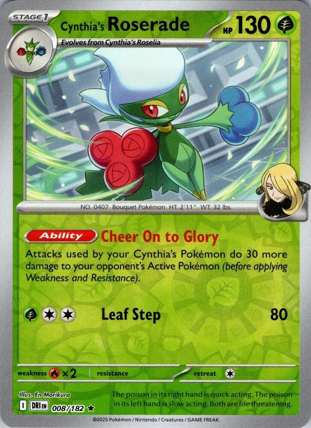 Cynthia's Roserade [Reverse Holo]